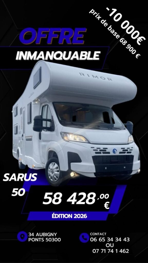 Camping-car Sarus 2026 à Rennes