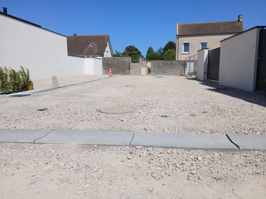 Rénovation de cour et préparation sol à Rouen