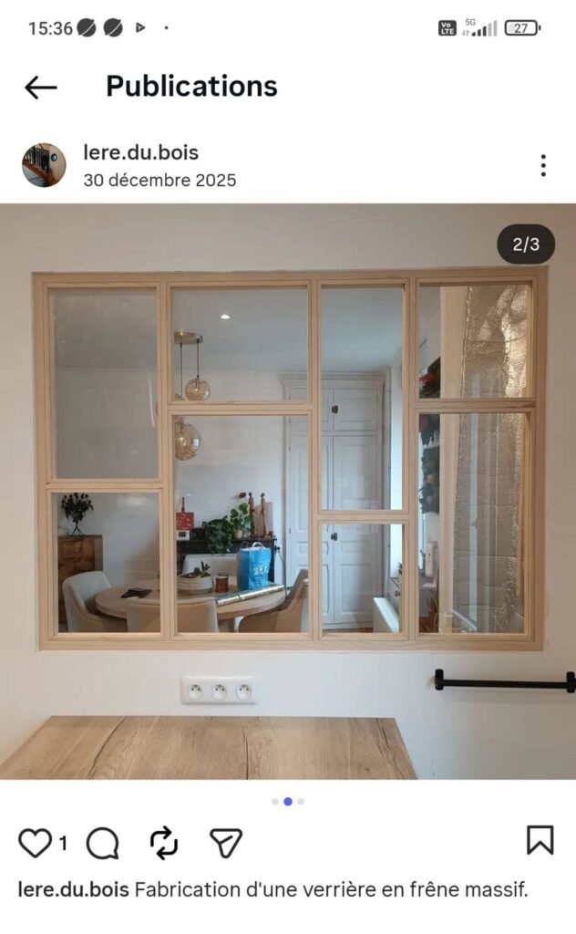 Installation de verrière intérieure à Marseille