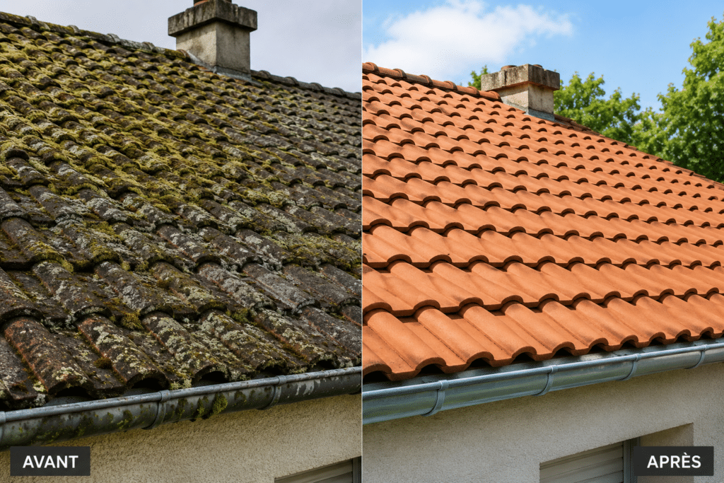 Rénovation de toiture et nettoyage à Arras