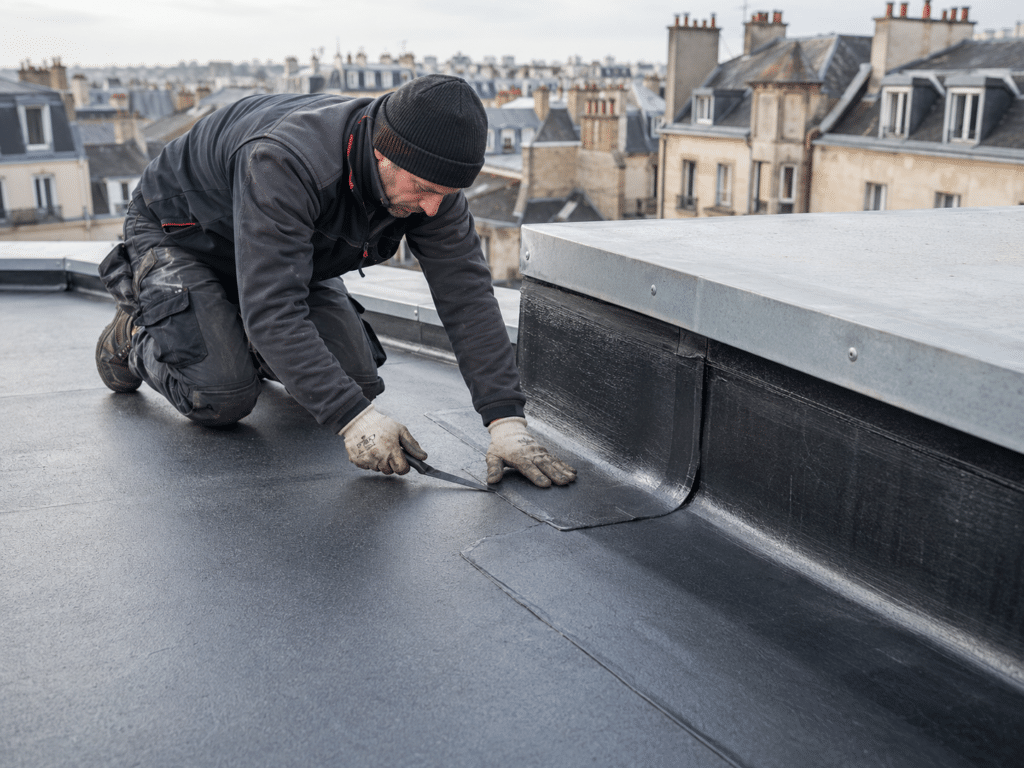 Installation d'étanchéité toiture plate à La Rochelle